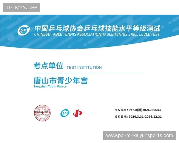 乒乓球协会推动青少年技术等级认证与示范赛，国家青少年乒乓球考级课题组
